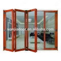 portes d&#39;entrée modernes en bois double vitrage aluminium couleur